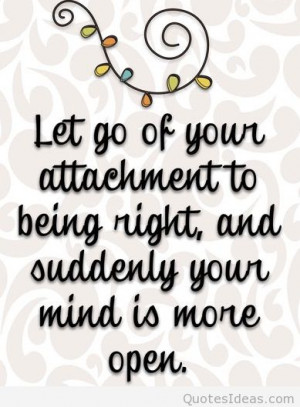 Let go your attachment quote