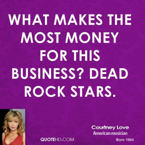 Courtney Love Money Quotes