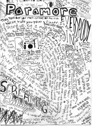 Paramore Lyrics Tumblr Paramore lyric collage by