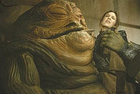 Jabba the Hutt's Oggling of Princess Leia