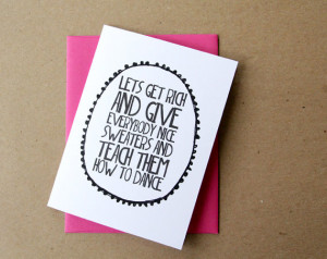 ingrid michaelson quote card let's get rich and give everybody nice ...