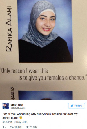 Muslim Girl’s Yearbook Quote Breaks Internet