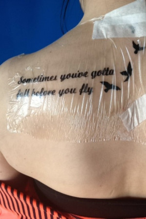 Sometimes you gotta fall before you fly…
