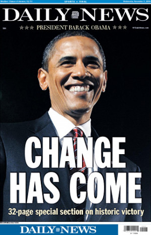 Barack Obama becomes the first African-American president of the ...