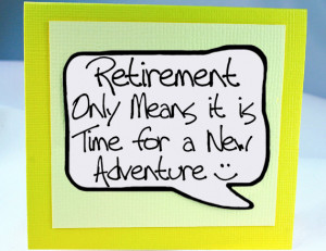 Retirement Card and Magnet Quote. Yellow Magnet Card for Retirement ...