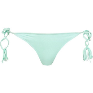 River Island Light Green Fringe Bikini Briefs ($7.92) liked on ...