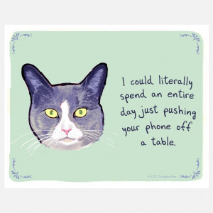 Mischievous Cat 10x8 by Tiny Confessions
