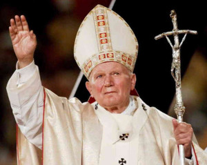 hide caption Pope John Paul II at Giants Stadium in New Jersey in 1995 ...