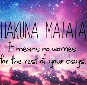 ain't got no worries (;