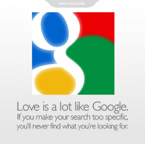 Love Is Like Google Quote Picture