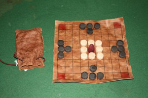 The Viking Game (Tablut) wood & leather