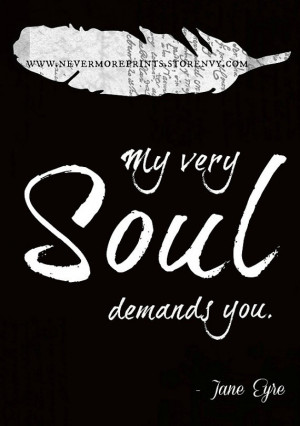 Jane Eyre Quotes Jane eyre print literary quote