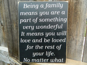 Inspirational Quote-Family wood sign