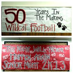 Senior Night - just a few more signs we made More