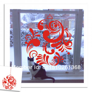 Shipping Christmas Large Flower Wall Sticker Wall Decals Flowers Wall ...