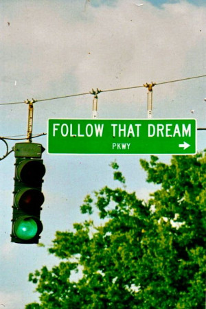 The main road, in Inglis, State Highway 40, is named Follow That Dream ...