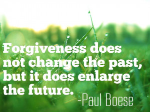 ... not change the past, but it does enlarge the future. Picture Quote #2