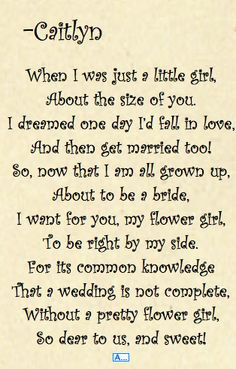 Bridesmaid Poems