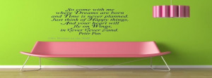 Dreams Timeline Cover with Quote By Peter Pan