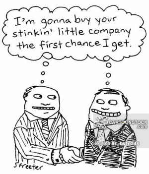 merger and acquisition cartoons