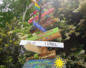 Customized Key West/Jimmy Buffett S tyle Distressed Wooden Mile Marker ...