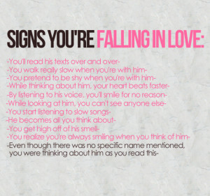 Signs You Are Falling In Love