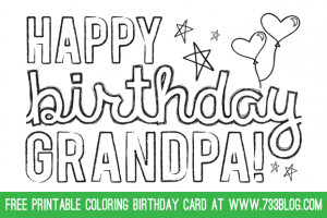 Grandpa Birthday Card Free