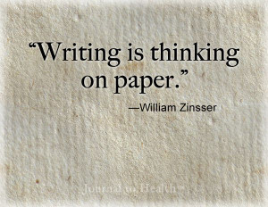 ... deeper level of thinking. And feeling. #quote #journal JournaltoHealth