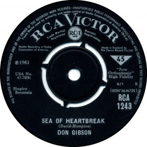 YouTube Don Gibson Sea Heartbreak