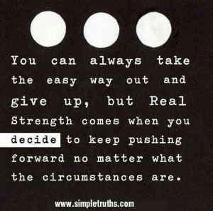 Keep pushing forward.