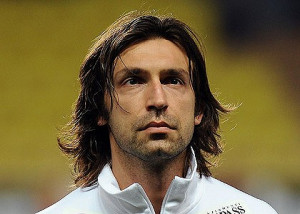 Pirlo ... not a happy man. Photo: Getty Images