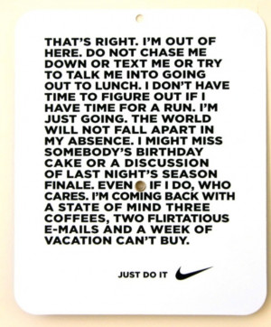 Nike quote, Nike ad, inspiration