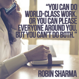world class robin sharma picture quote