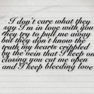 Leona Lewis Bleeding Love Quotes Bleeding love - leona lewis