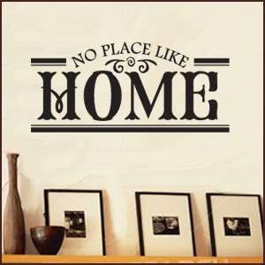 NO PLACE LIKE HOME Vinyl Wall Art Quotes Sayings Word