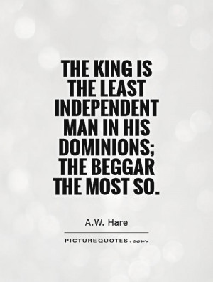 King Quotes AW Hare Quotes