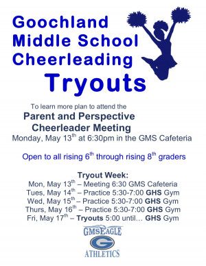 Cheer Quotes For Flyers Cheer tryout flyer