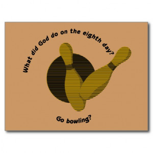 Bowling Quotes Postcards