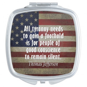 Thomas Jefferson Quote on Tyranny Vanity Mirrors