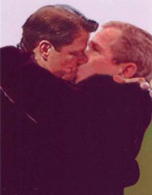 Gore Bush Kiss