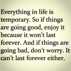 Reality Check. LOVE this. Enjoy the good times and know the bad times ...