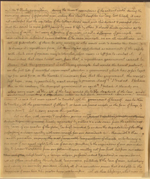 Thomas Jefferson’s First Inaugural Address