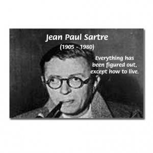 Gifts > Postcards > Existentialist Jean-Paul Sartre Postcards (Package