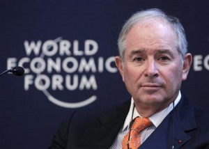 Stephen Schwarzman, chairman and CEO of the Blackstone Group, attends ...