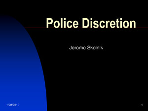 Police Discretion by qsl68933