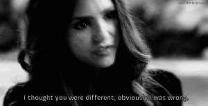 gif lost girl quote Black and White text the vampire diaries sad ...