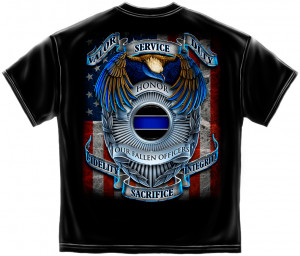 Police TShirt Honor Our Fallen Officers Policeman Policewoman America