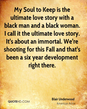 Soul to Keep is the ultimate love story with a black man and a black ...
