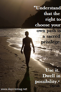 Sacred Privilege quote -Oprah
