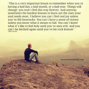 Important Lessons Learned in Life